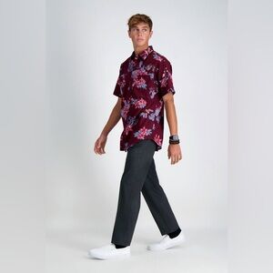 J.M. Haggar 4 Way Stretch Dress Pant Black Slim Fit Men Size 29x30